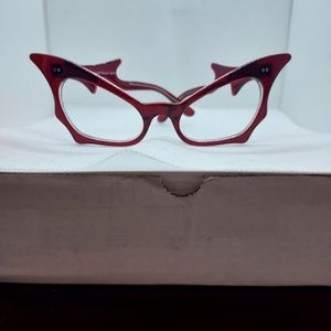 Vintage inspired Rockabilly/ Goth Bat Eyeglasses
